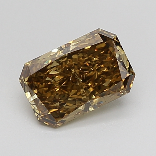 2 CT Radiant Cut Fancy Brown Color Lab Grown Diamond for Engagement Ring
