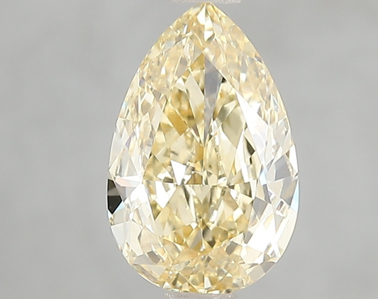 2 Carat Pear Cut Fancy Intense Yellow Color Lab Grown Diamond | IGI Certified Loose Diamond