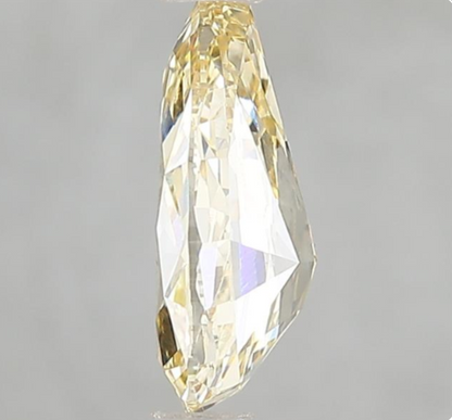 2 Carat Pear Cut Fancy Intense Yellow Color Lab Grown Diamond | IGI Certified Loose Diamond