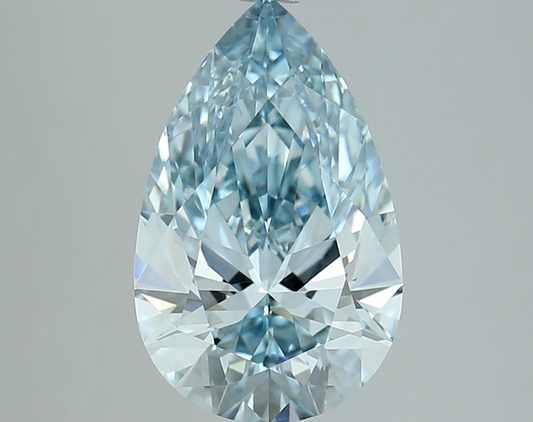 3 Carat Fancy Vivid Blue Lab Grown Diamond | IGI Certified Diamond for Engagement Ring