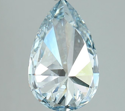 3 Carat Fancy Vivid Blue Lab Grown Diamond | IGI Certified Diamond for Engagement Ring