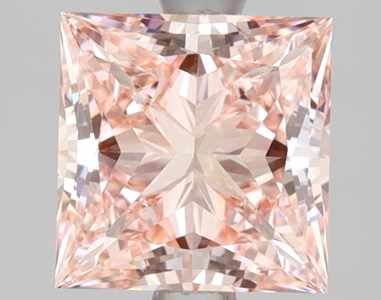 2 Carat Princess Cut Fancy Pink Lab Grown Diamond | IGI Certified Diamond for Engagement Ring