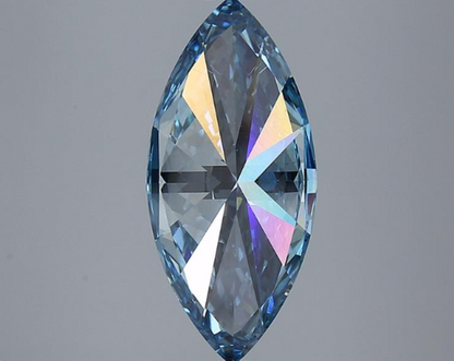 3 CT Marquise Cut Blue Color Lab Grown Diamond | IGI Certified Diamond for Engagement Ring