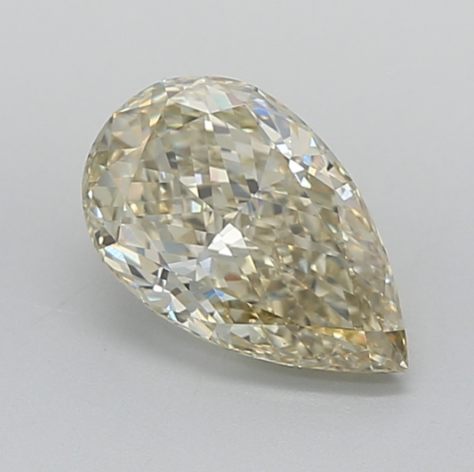 2.00 CT Pear Shape Lab Grown Diamond Fancy Yellow Color | IGI Certified | Lab Created Diamond for Jewelry