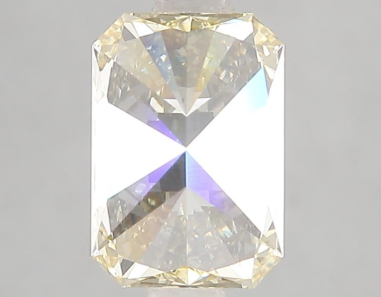 2.09 Carat Fancy Yellow Radiant Cut Lab Grown Diamond, VS1 Clarity, IGI Certified
