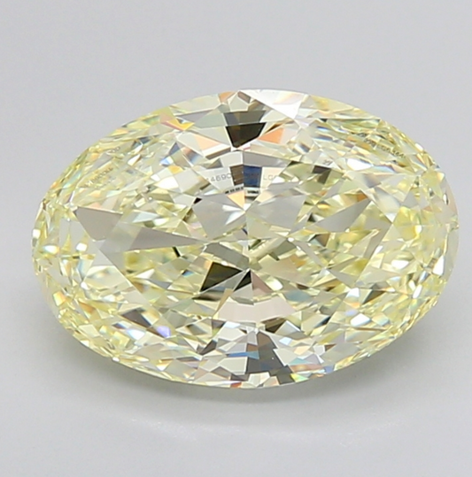 5 Carat Fancy Color Oval Lab Grown Diamond | IGI Certified, Sustainable Luxury, VVS2 Clarity