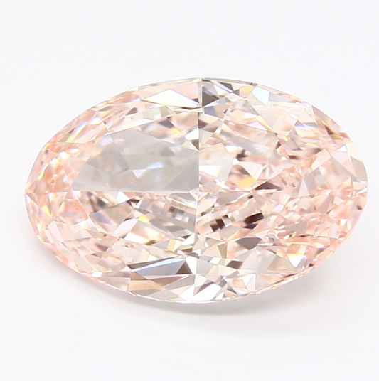 5.13 Carat Fancy Intense Pink Oval Lab Grown Diamond | IGI Certified, VVS2 Clarity, Sustainable Luxury