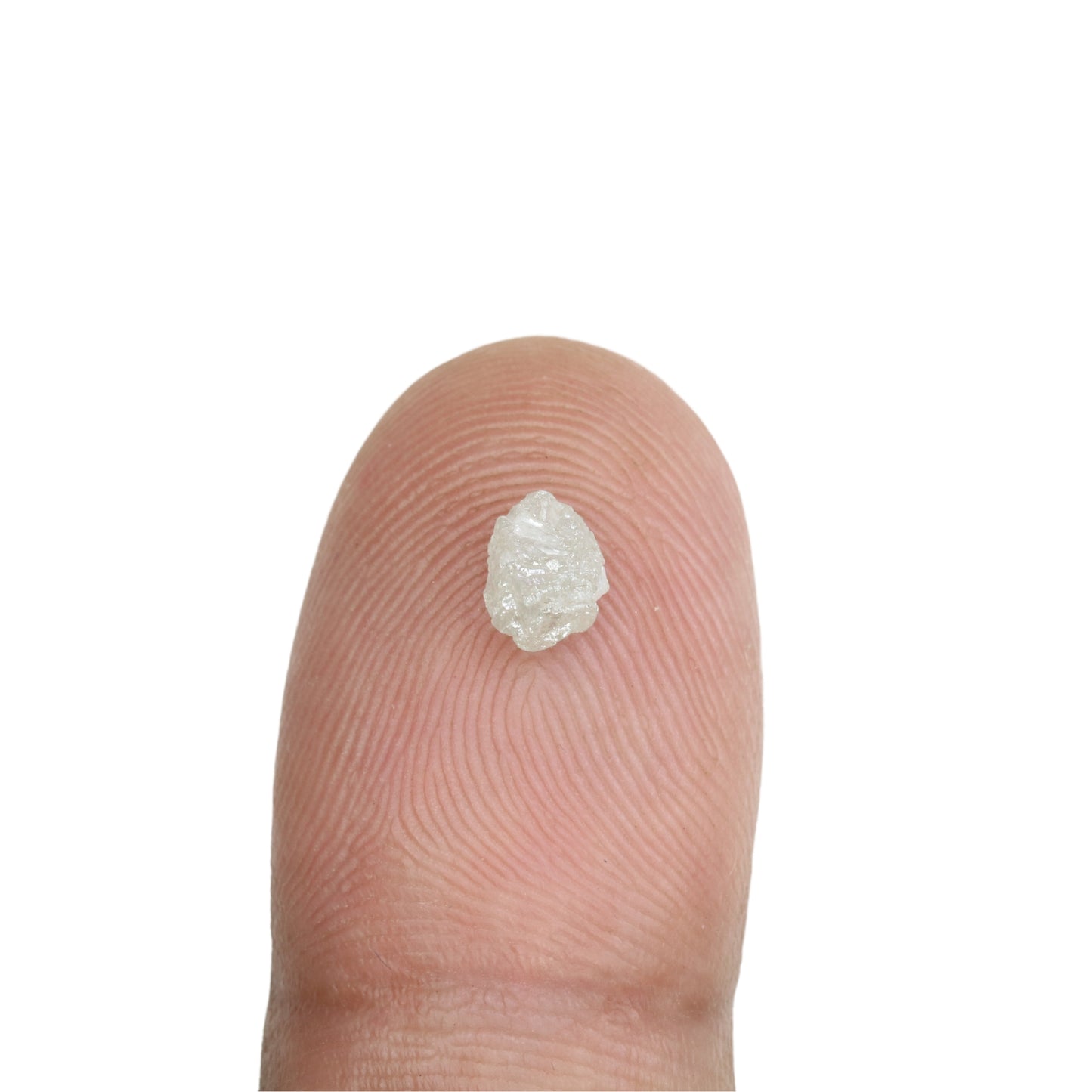 0.81 CT Fancy Snow White Rough Uncut Diamond For Statement Jewelry | Diamond Ring - JayKrishna Diamond