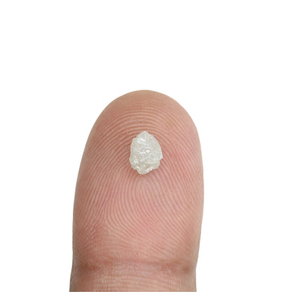0.81 CT Fancy Snow White Rough Uncut Diamond For Statement Jewelry | Diamond Ring - JayKrishna Diamond