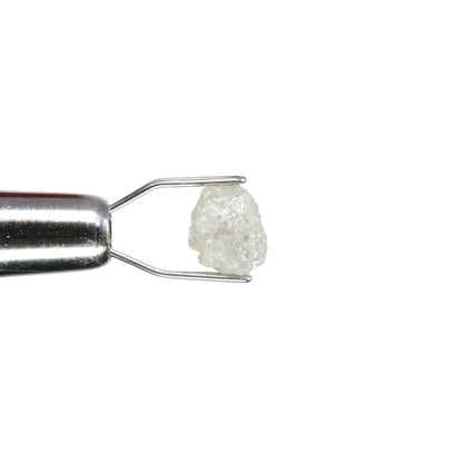 0.81 CT Fancy Snow White Rough Uncut Diamond For Statement Jewelry | Diamond Ring - JayKrishna Diamond