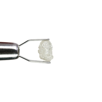 0.81 CT Fancy Snow White Rough Uncut Diamond For Statement Jewelry | Diamond Ring - JayKrishna Diamond