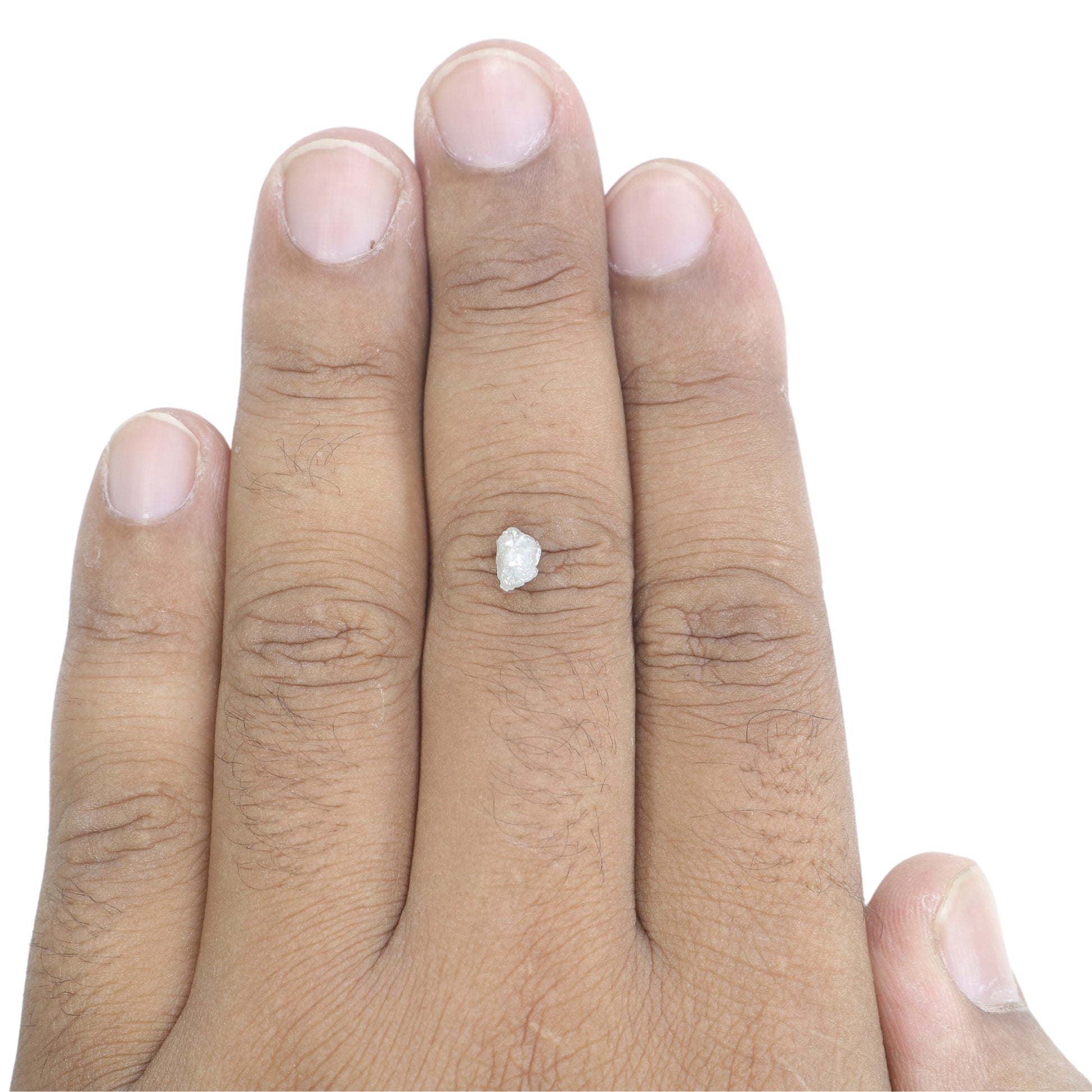 0.95 CT Snow White Rough Uncut Diamond For Wedding Necklace | Wedding Ring | Gift For Her - JayKrishna Diamond