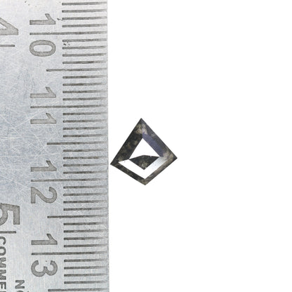 0.96 CT Fancy Salt And Pepper Kite Shape Diamond For Wedding Ring - JayKrishna Diamond