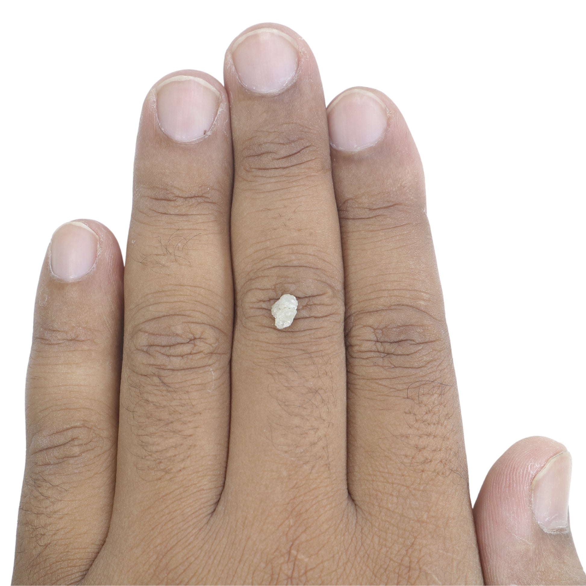 0.86 CT Snow White Rough Uncut Natural Diamond For Wedding Necklace | Wedding Ring | Gift For Her - JayKrishna Diamond