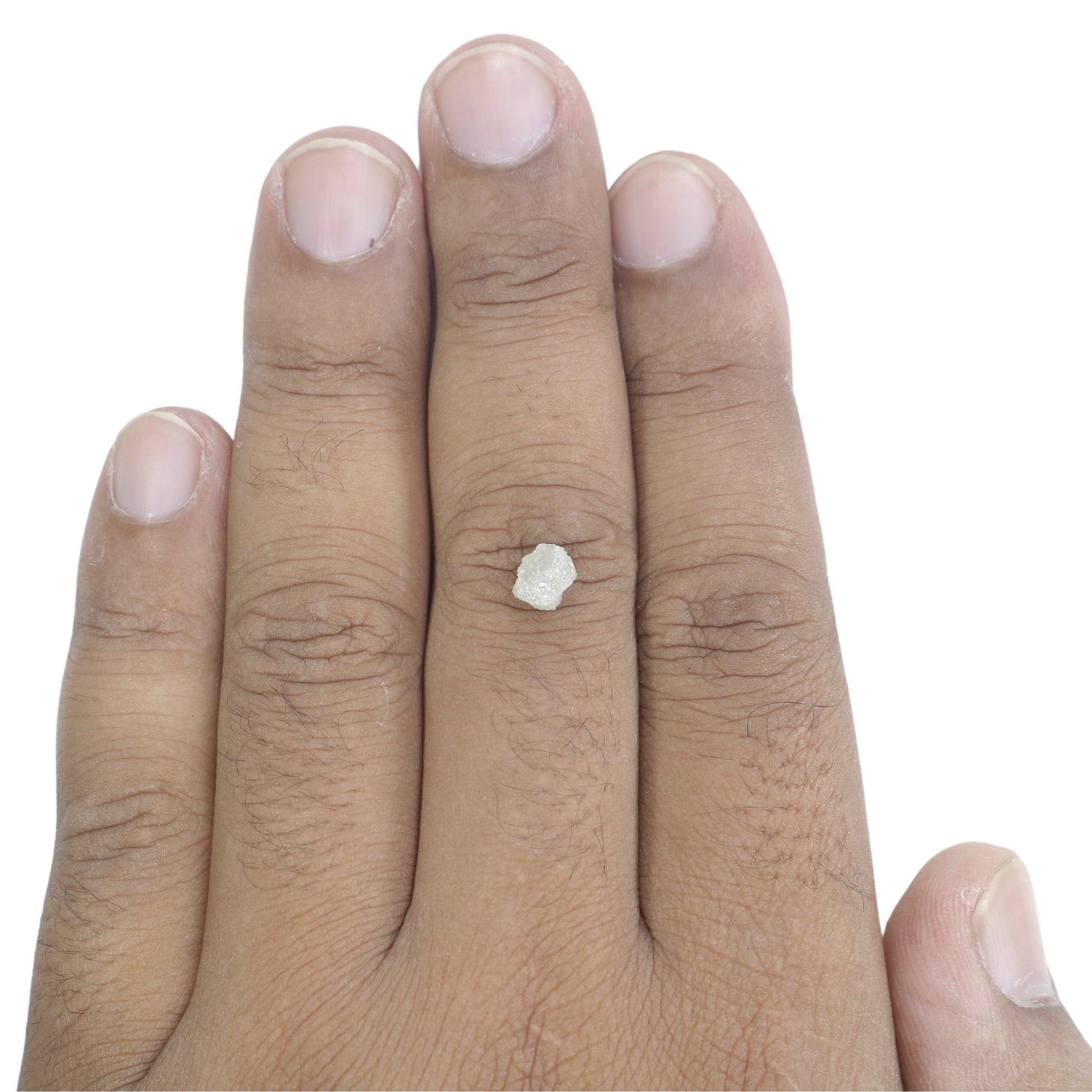 1.15 CT Fancy Snow White Natural Rough Uncut Diamond For Wedding Jewelry | Gift For Daughter | Gift For Girl Friend - JayKrishna Diamond