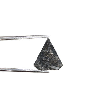 1.22 CT Salt And Pepper Rustic Diamond For Engagement Ring - JayKrishna Diamond
