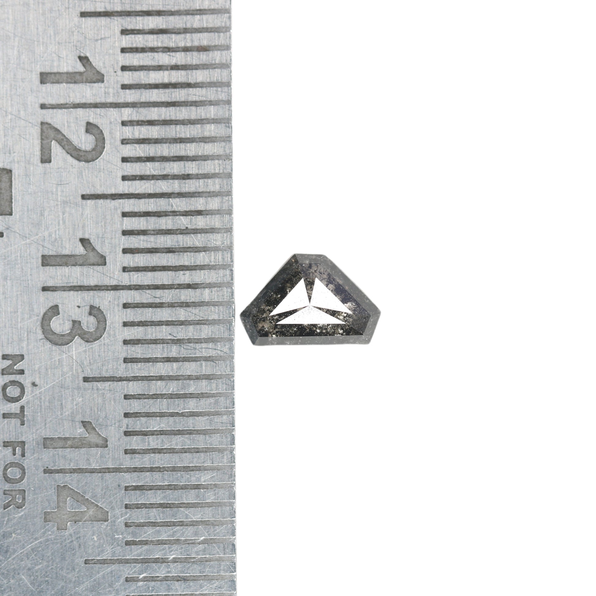 0.82 CT Geometric Shape Salt And Pepper Diamond For Statement Jewelry | Diamond Pendant - JayKrishna Diamond