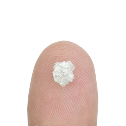 1.13 CT Rough Uncut Snow White Diamond For Wedding Jewelry | Diamond Pendant | Gift For Her - JayKrishna Diamond