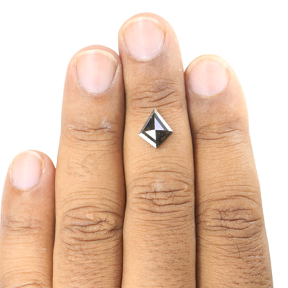 1.95 CT Kite Shape Fancy Salt And Pepper Diamond For Engagement Ring - JayKrishna Diamond