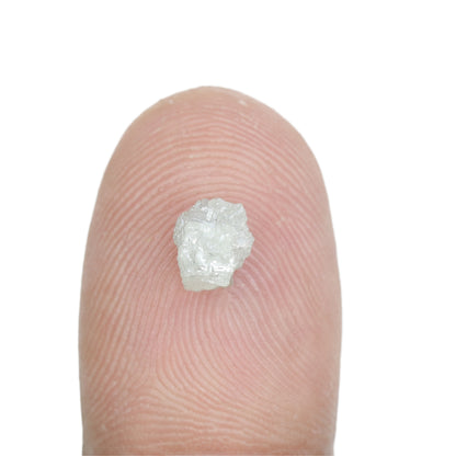 1.07 CT Natural Snow White Rough Uncut Diamond For Wedding Ring | Engagement Ring - JayKrishna Diamond