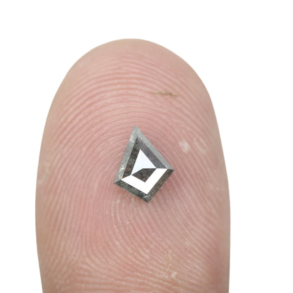 0.70 CT Rustic Salt And Pepper Kite Shaped Diamond For Engagement Ring - JayKrishna Diamond