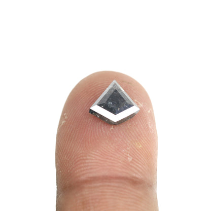1.52 CT Kite Shape Salt And Pepper Diamond For Wedding Ring | Engagement Ring - JayKrishna Diamond