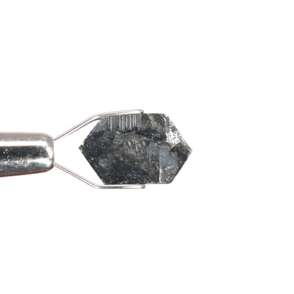 2.15 CT Natural Salt And Pepper Rustic Hexagon Diamond For Wedding Ring | Engagement Ring - JayKrishna Diamond