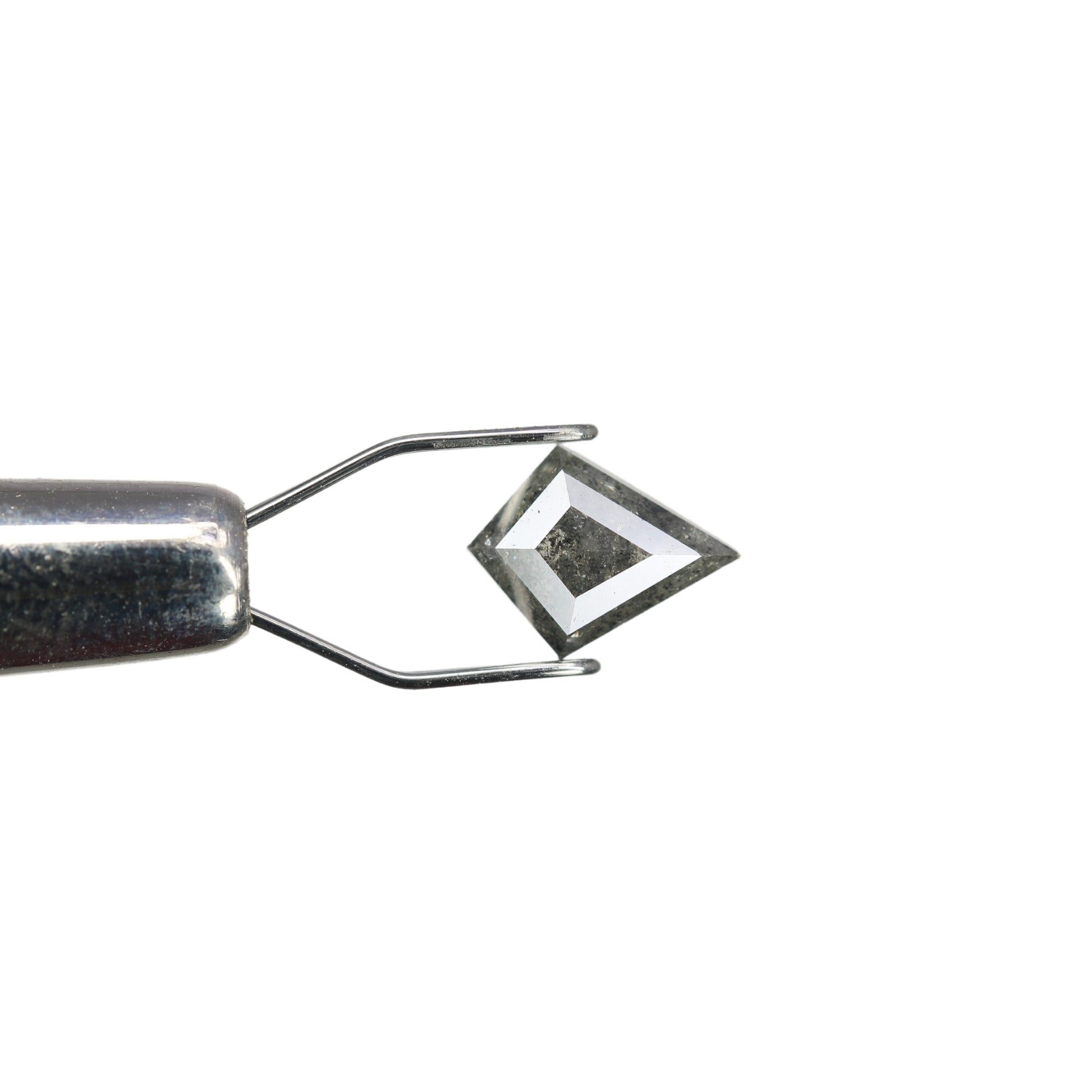 0.70 CT Rustic Salt And Pepper Kite Shaped Diamond For Engagement Ring - JayKrishna Diamond