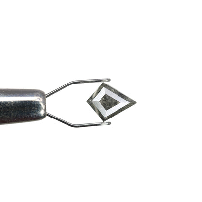 0.70 CT Rustic Salt And Pepper Kite Shaped Diamond For Engagement Ring - JayKrishna Diamond
