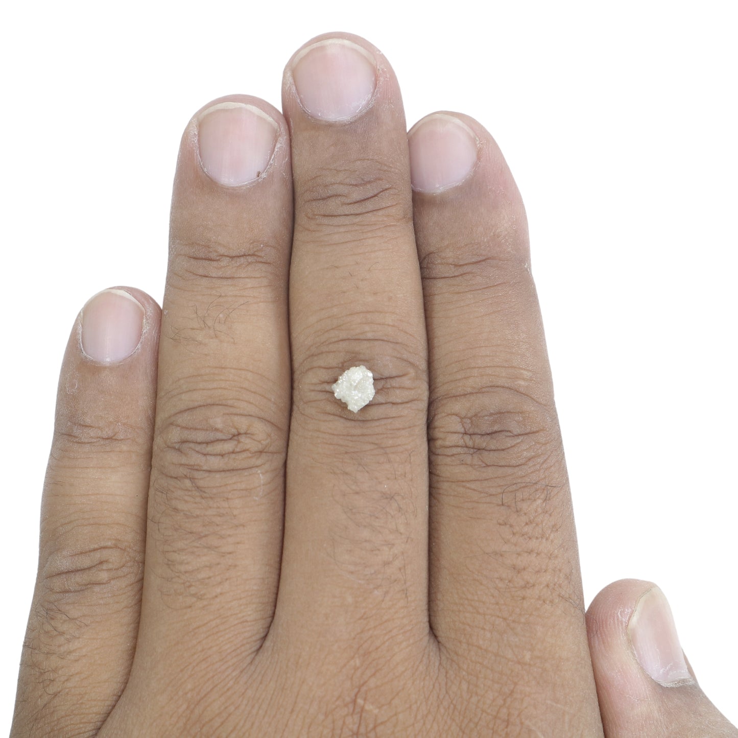 0.96 CT Fancy Snow White Rough Uncut Diamond For Engagement Ring | Diamond Pendant - JayKrishna Diamond