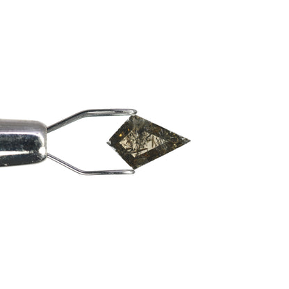 0.54 CT Kite Shape Salt And Pepper Diamond For Engagement Ring - JayKrishna Diamond