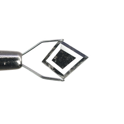 1.49 CT Kite Shape Fancy Salt And Pepper Diamond For Engagement Ring | Gift For Her - JayKrishna Diamond
