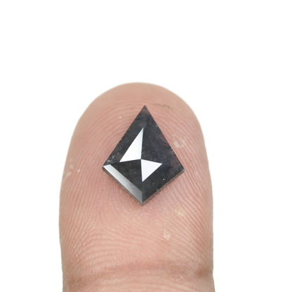 1.31 CT Rustic Salt And Pepper Kite Shape Diamond For Proposal Ring - JayKrishna Diamond