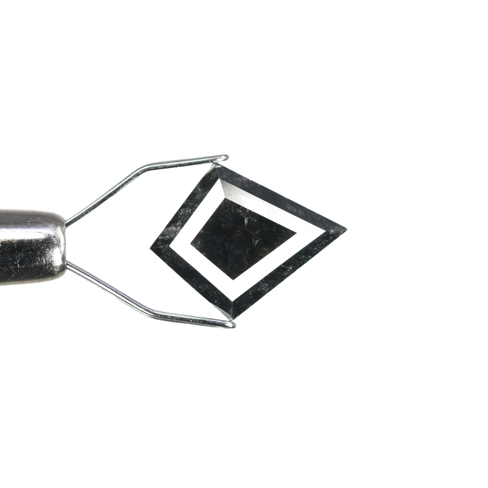 2.99 CT Natural Salt And Pepper Rustic Kite Shape Diamond For Engagement Ring - JayKrishna Diamond