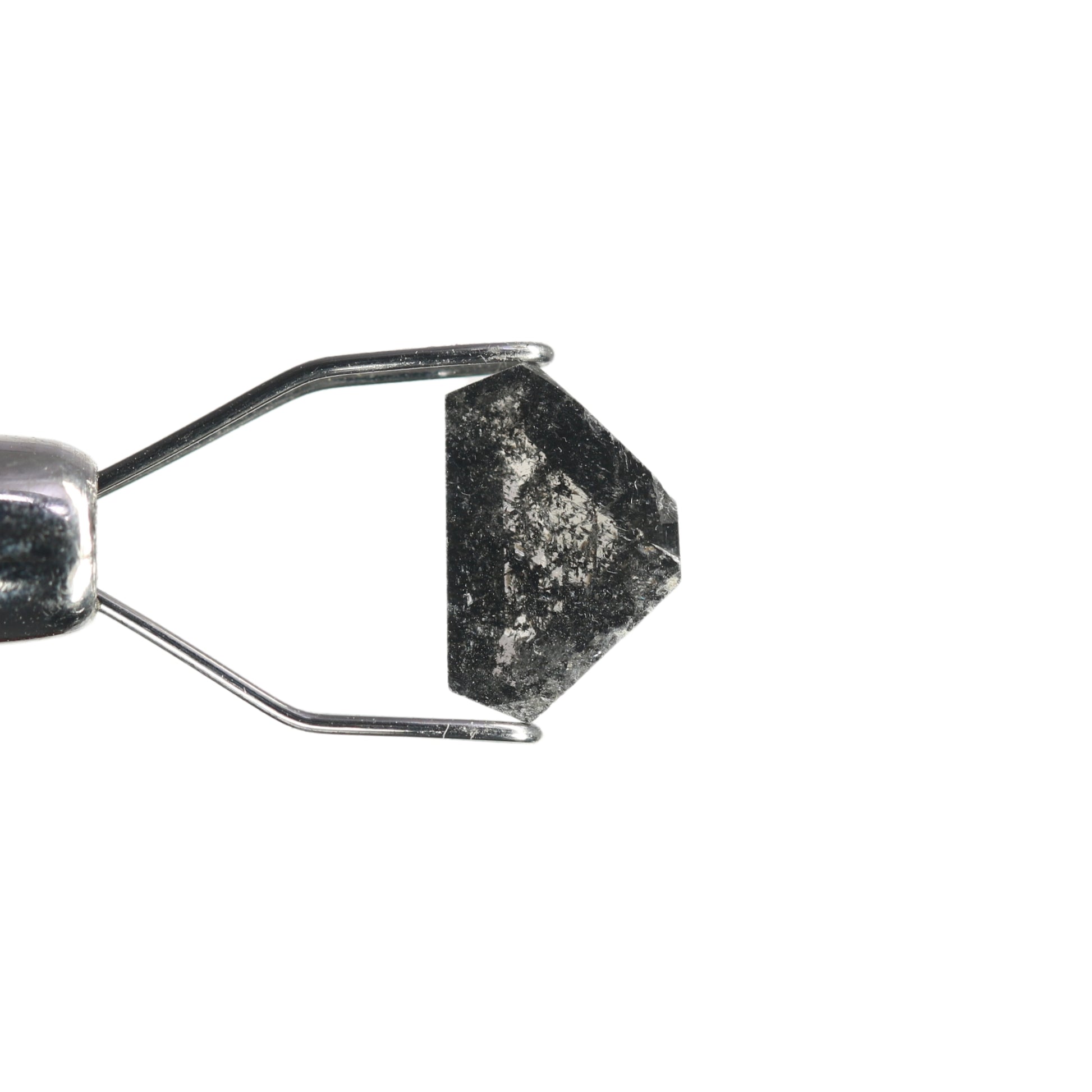 0.82 CT Geometric Shape Salt And Pepper Diamond For Statement Jewelry | Diamond Pendant - JayKrishna Diamond