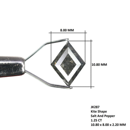 1.25 CT Kite Salt And Pepper Diamond For Engagement Ring | Gift For Girl Friend - JayKrishna Diamond