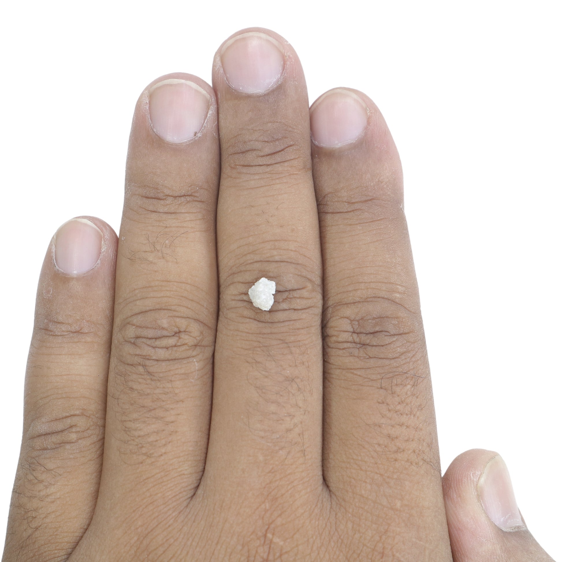 1.05 CT Fancy Snow White Rough Uncut Diamond For Engagement Ring | Gift For Girl Friend | Gift For Sister - JayKrishna Diamond