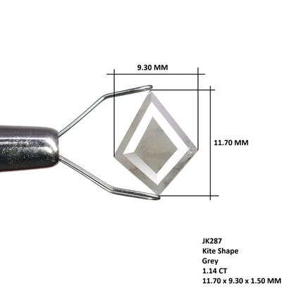 1.14 CT Elegant Kite Shape Grey Color Diamond For Pendant | Anniversary Gift | Birthday Gift - JayKrishna Diamond