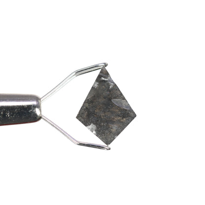 1.31 CT Rustic Salt And Pepper Kite Shape Diamond For Proposal Ring - JayKrishna Diamond