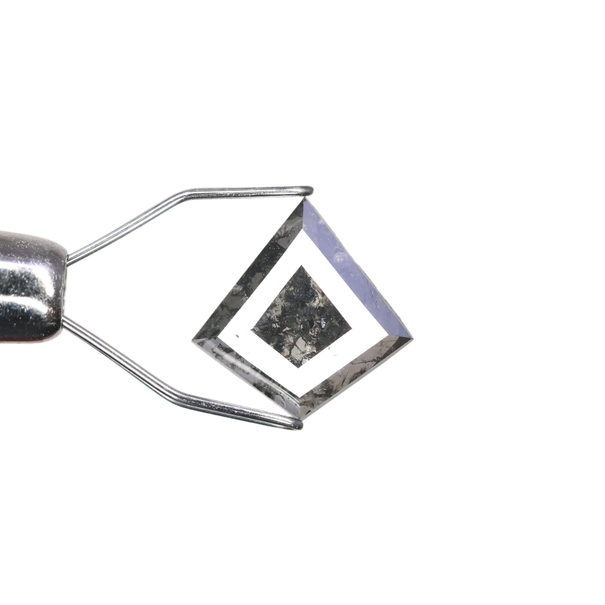 0.96 CT Fancy Salt And Pepper Kite Shape Diamond For Wedding Ring - JayKrishna Diamond