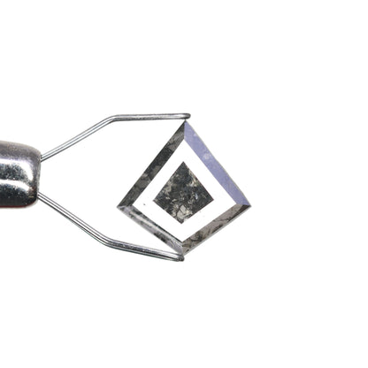 0.96 CT Fancy Salt And Pepper Kite Shape Diamond For Wedding Ring - JayKrishna Diamond