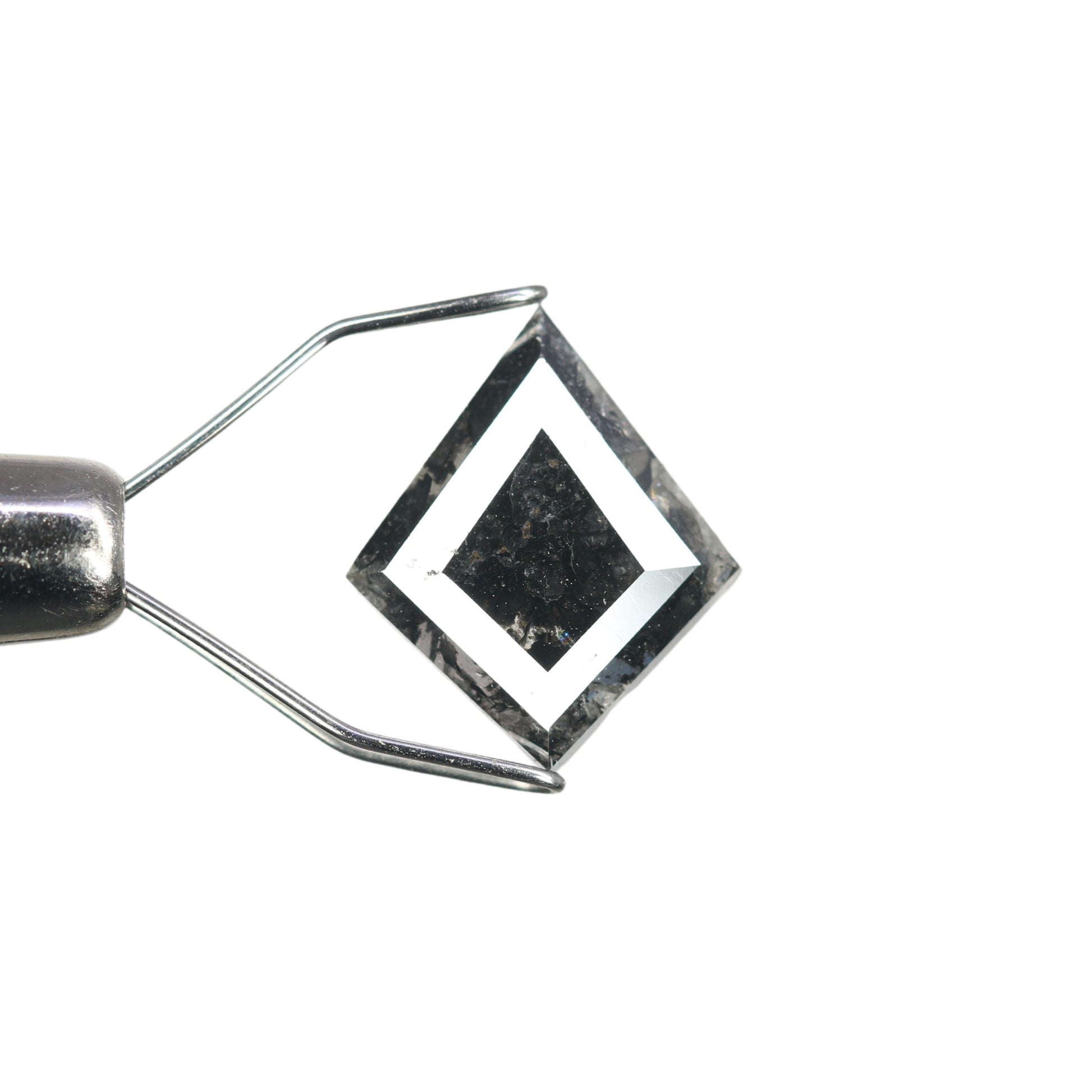 1.49 CT Kite Shape Fancy Salt And Pepper Diamond For Engagement Ring | Gift For Her - JayKrishna Diamond