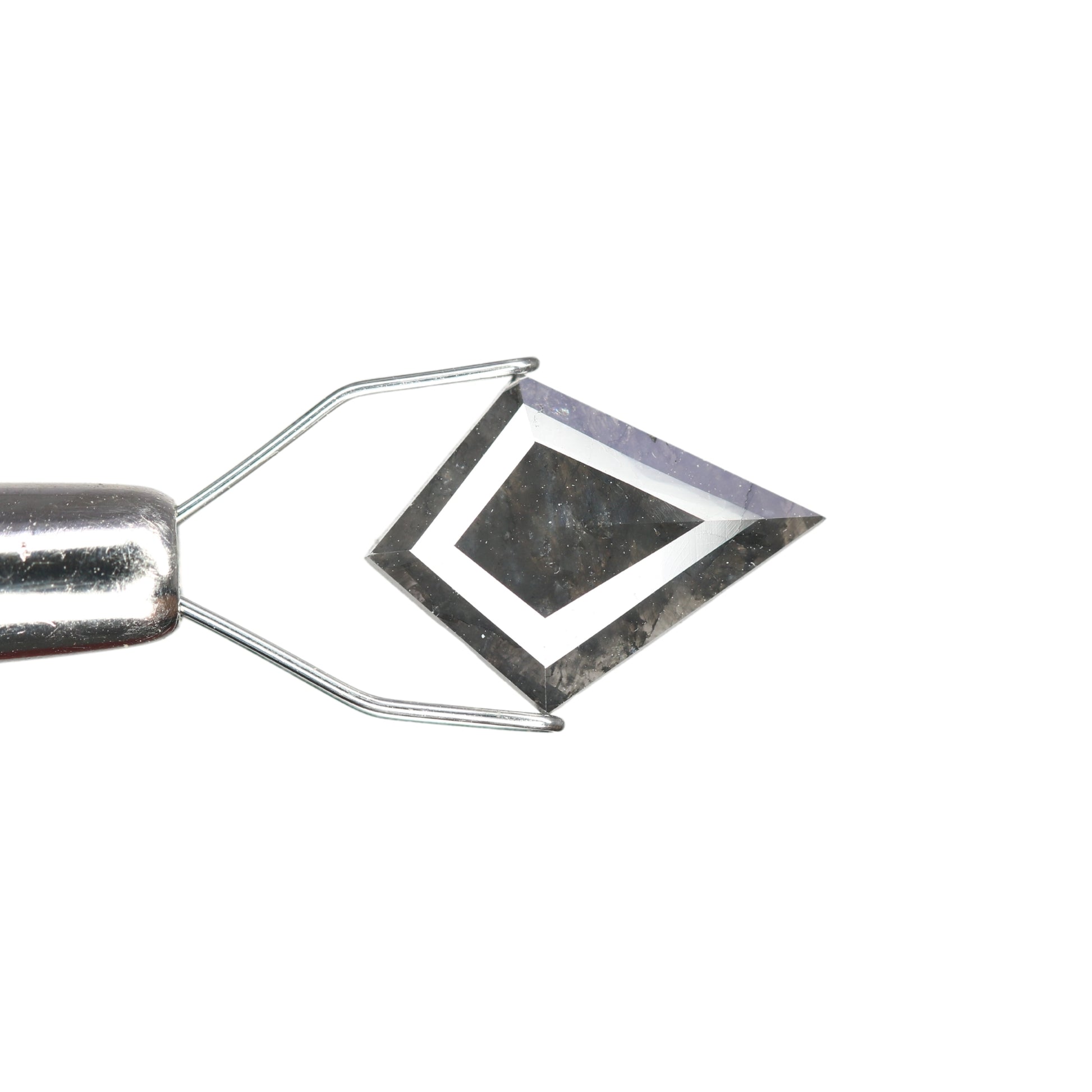 1.31 CT Rustic Salt And Pepper Kite Shape Diamond For Proposal Ring - JayKrishna Diamond