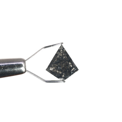 1.52 CT Kite Shape Salt And Pepper Diamond For Wedding Ring | Engagement Ring - JayKrishna Diamond