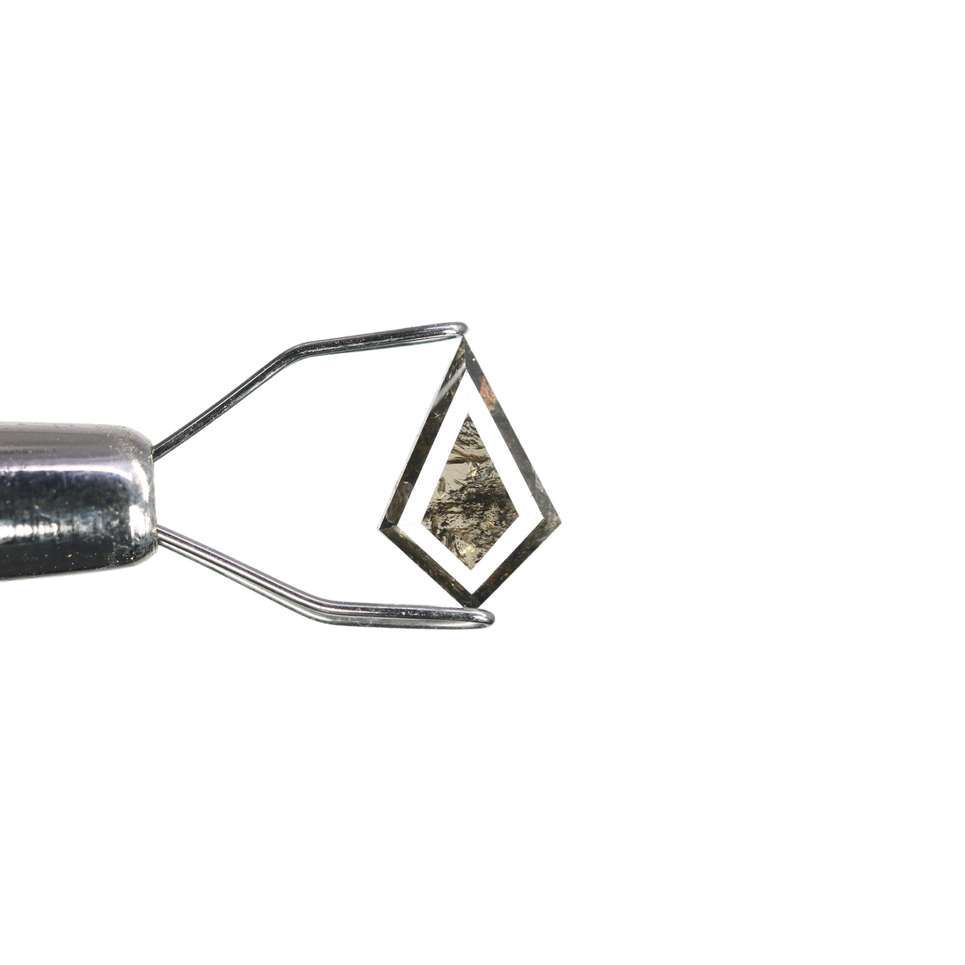 0.54 CT Kite Shape Salt And Pepper Diamond For Engagement Ring - JayKrishna Diamond