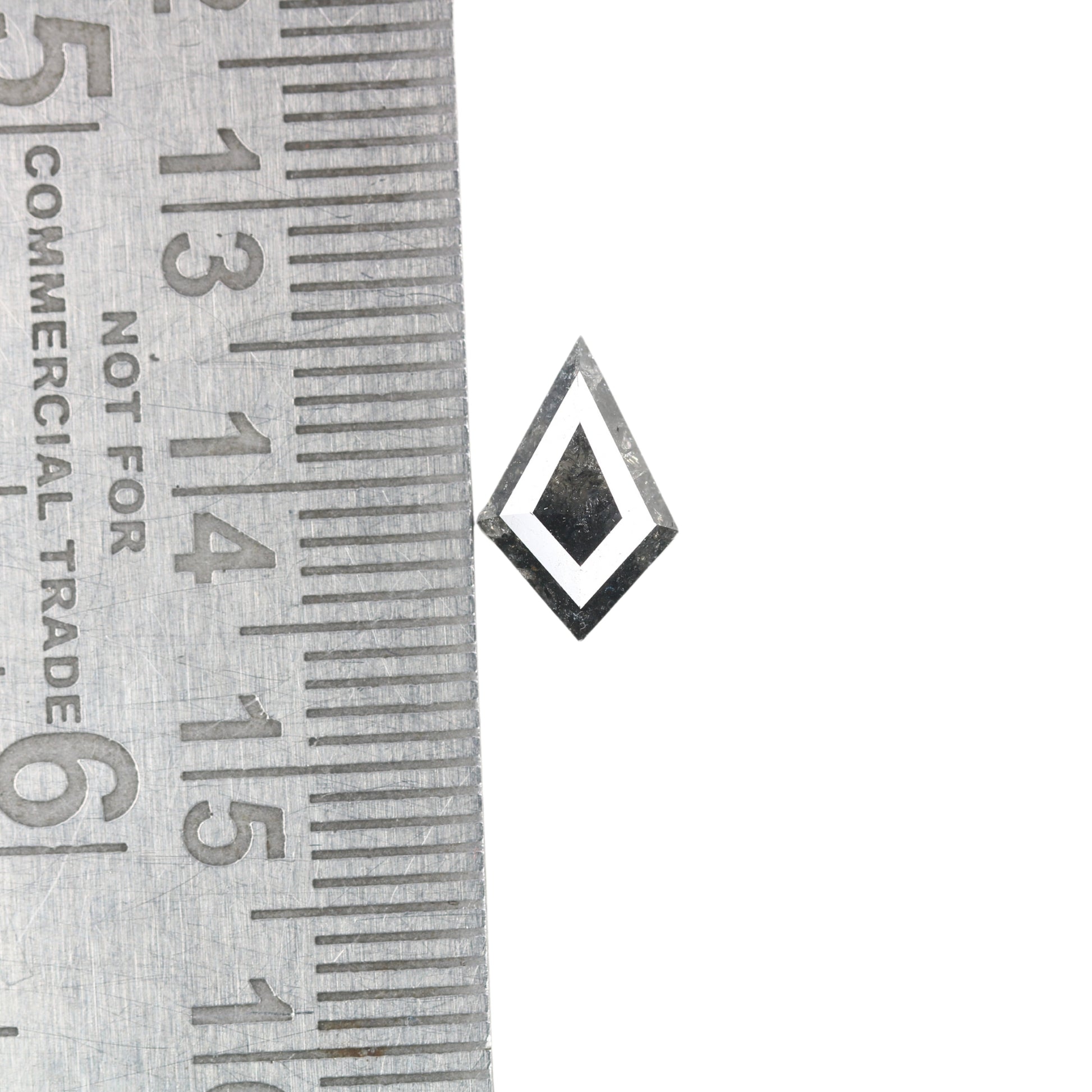 1.32 CT Kite Shape Fancy Salt And Pepper Diamond For Engagement Ring | Gift For Girl Friend | Customized Ring Making - JayKrishna Diamond