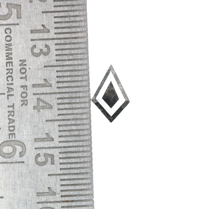 1.32 CT Kite Shape Fancy Salt And Pepper Diamond For Engagement Ring | Gift For Girl Friend | Customized Ring Making - JayKrishna Diamond