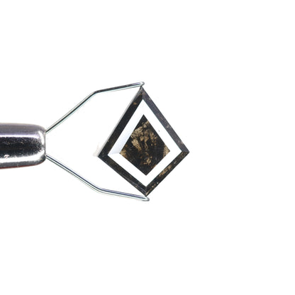 1.95 CT Kite Shape Fancy Salt And Pepper Diamond For Engagement Ring - JayKrishna Diamond