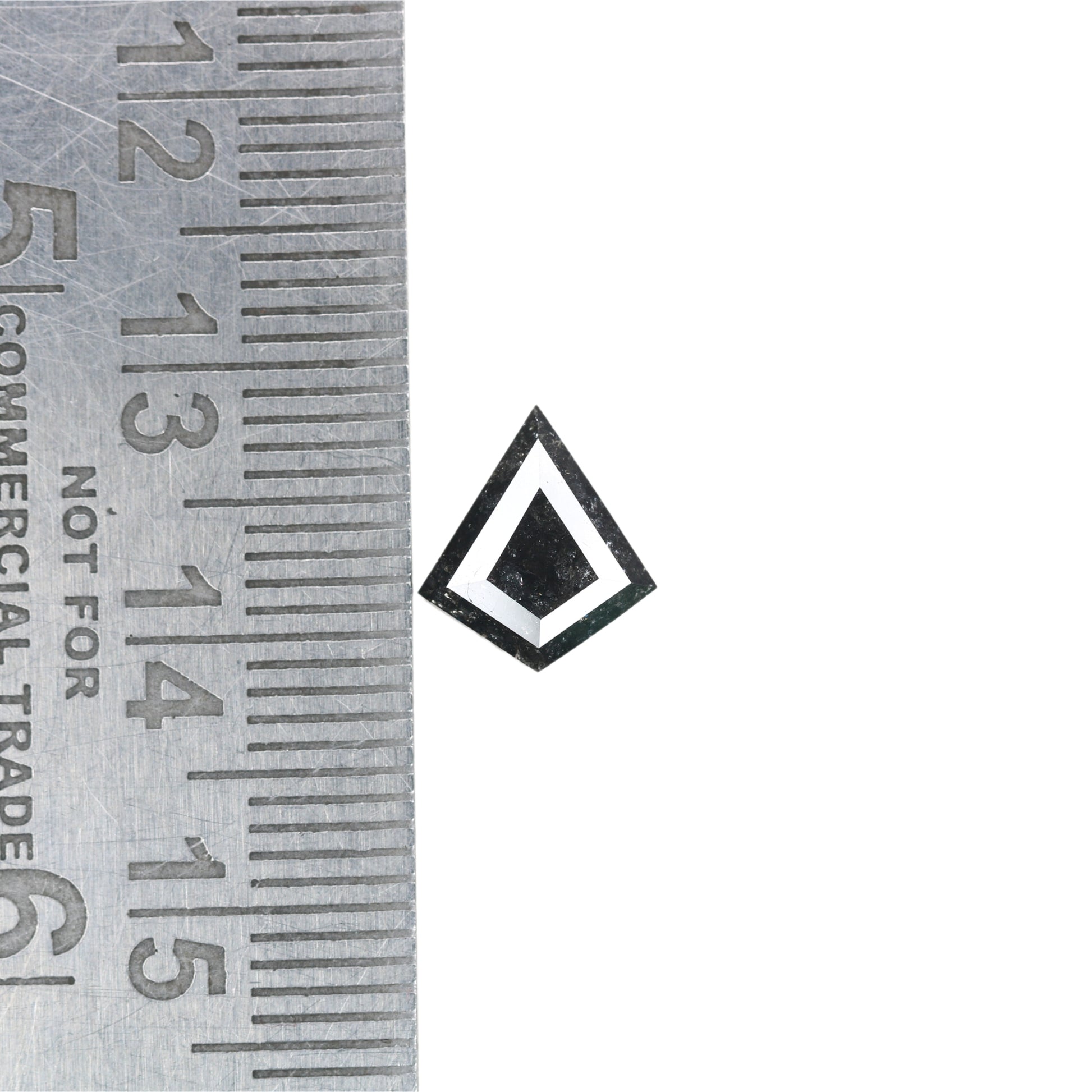 1.52 CT Kite Shape Salt And Pepper Diamond For Wedding Ring | Engagement Ring - JayKrishna Diamond