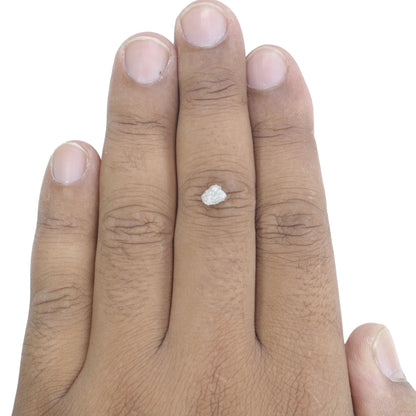 1.12 CT Natural Rough Snow White Diamond For Engagement Ring | Gift For Girl Friend | Gift For Wife - JayKrishna Diamond